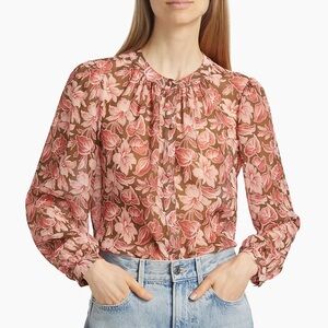 VERONICA BEARD ASHLYNN SILK TOP   NWOT